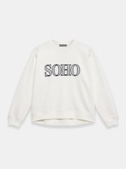 Mint Velvet White Soho Graphic Sweatshirt - Image 6 of 8