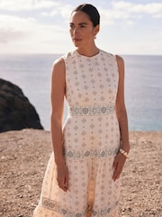 Mint Velvet Natural Print Maxi Dress - Image 2 of 8