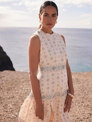 Mint Velvet Natural Print Maxi Dress - Image 6 of 8