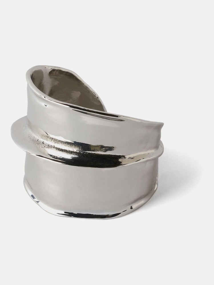 Mint Velvet Silver Tone Cuff Bracelet - Image 2 of 4