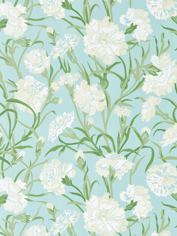 Harlequin Chalk Emerald Sky Fleur de Joie Idyllic A4 Wallpaper Sample - Image 1 of 1