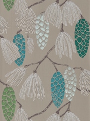 Harlequin Turquoise Pea Gilver Epitome Idyllic A4 Wallpaper Samples - Image 1 of 1