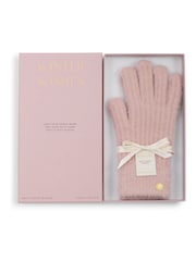 Katie Loxton Pink Gift Boxed Soft Knit Gloves - Image 3 of 3