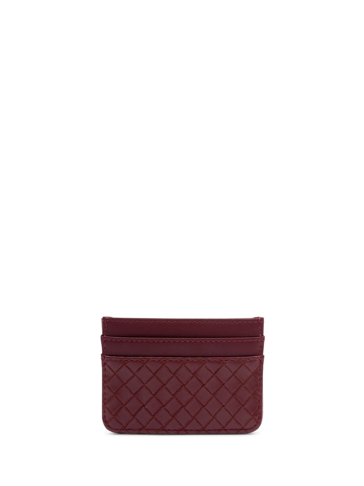 Katie Loxton Red Nova Woven Texture Card Holder - Image 2 of 4 Katie Loxton Red Nova Woven Texture Card Holder - Image 2 of 4