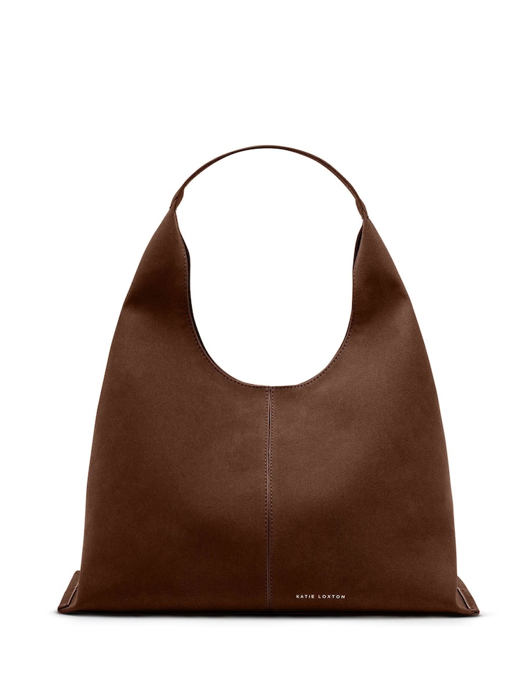 Katie Loxton Brown Laila Faux Suede Shoulder Bag - Image 4 of 4 Katie Loxton Brown Laila Faux Suede Shoulder Bag - Image 4 of 4