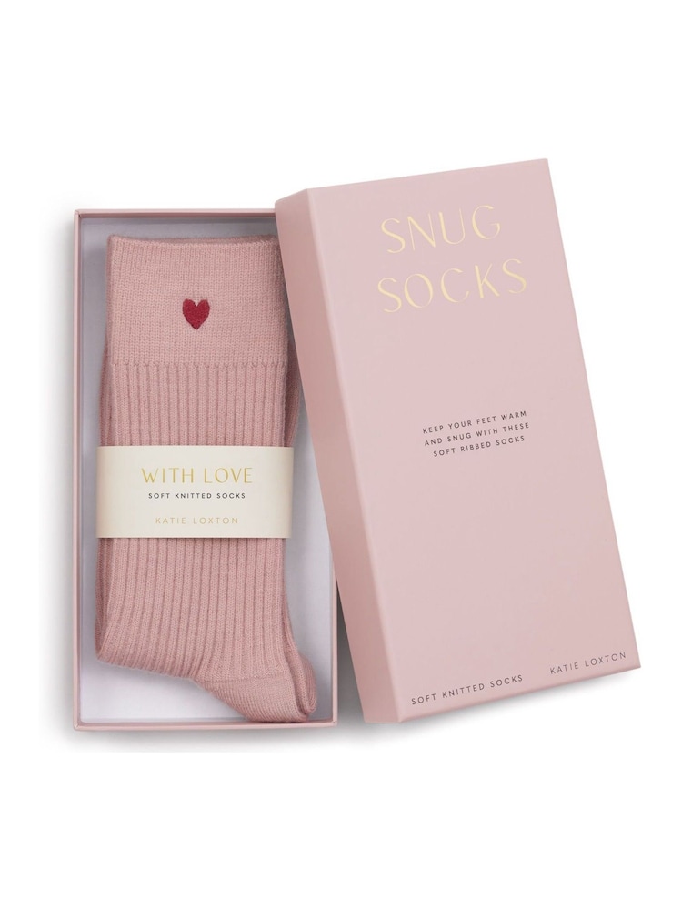 Katie Loxton Pink Gift Boxed Socks - Image 1 of 3