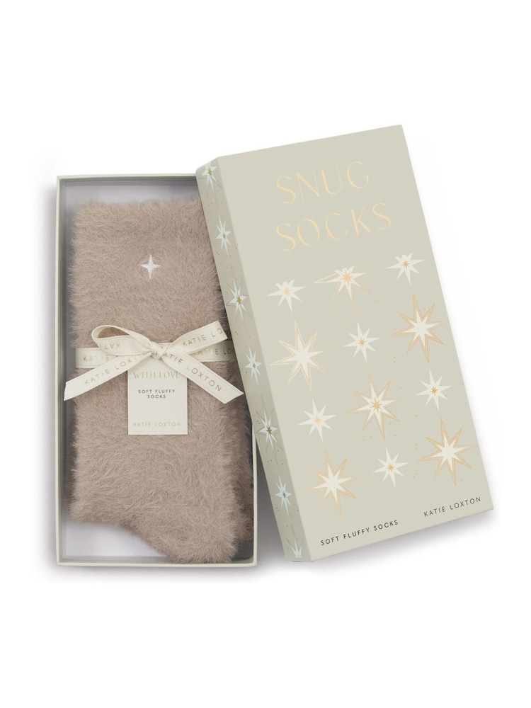 Katie Loxton Natural Gift Boxed Fluffy Socks - Image 1 of 3