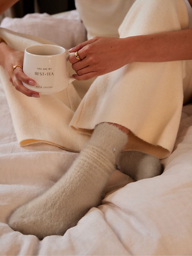 Katie Loxton Natural Gift Boxed Fluffy Socks - Image 3 of 3 Katie Loxton Natural Gift Boxed Fluffy Socks - Image 3 of 3