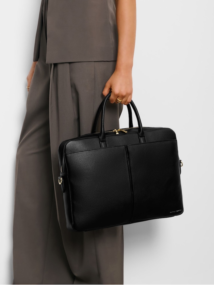 Katie Loxton Black City Laptop Bag - Image 4 of 4