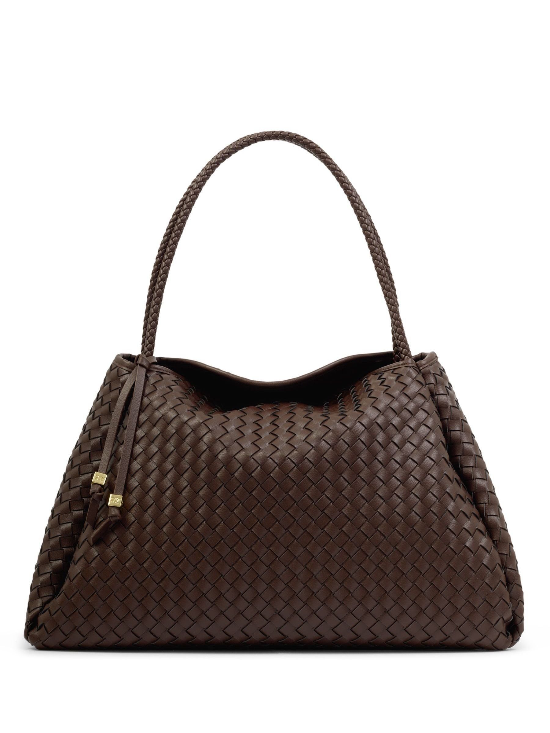 Buy Katie Loxton Brown Large Nova Hand Woven Shoulder Bag from