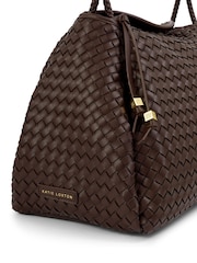 Katie Loxton Brown Large Nova Hand Woven Shoulder Bag - Image 3 of 5