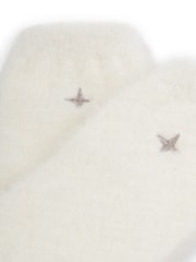 Katie Loxton White Gift Boxed Fluffy Socks - Image 2 of 3