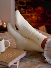 Katie Loxton White Gift Boxed Fluffy Socks - Image 3 of 3