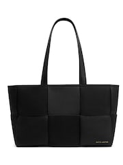 Katie Loxton Black Taya Woven Faux Suede Tote Bag - Image 1 of 4