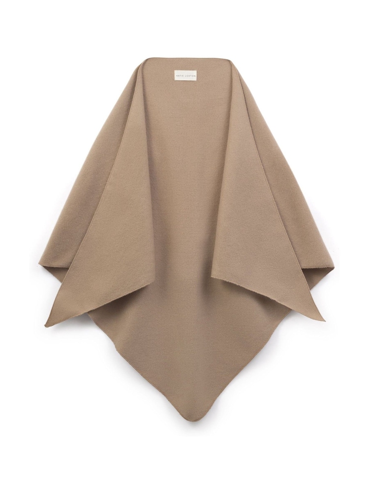 Katie Loxton Brown Triangle Blanket Scarf - Image 1 of 4 Katie Loxton Brown Triangle Blanket Scarf - Image 1 of 4