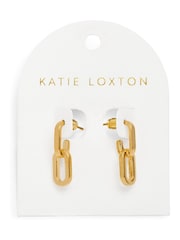 Katie Loxton Gold Arabella Hoops Waterproof Gold Tone Earrings - Image 1 of 4