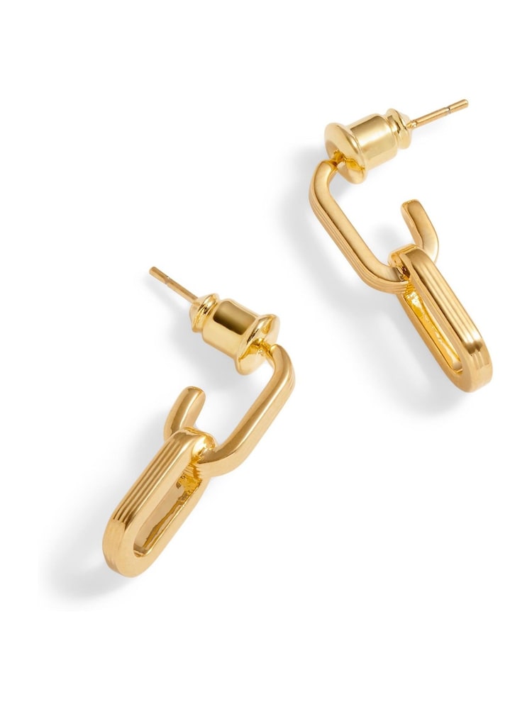 Katie Loxton Gold Arabella Hoops Waterproof Gold Tone Earrings - Image 2 of 4