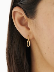 Katie Loxton Gold Arabella Hoops Waterproof Gold Tone Earrings - Image 4 of 4