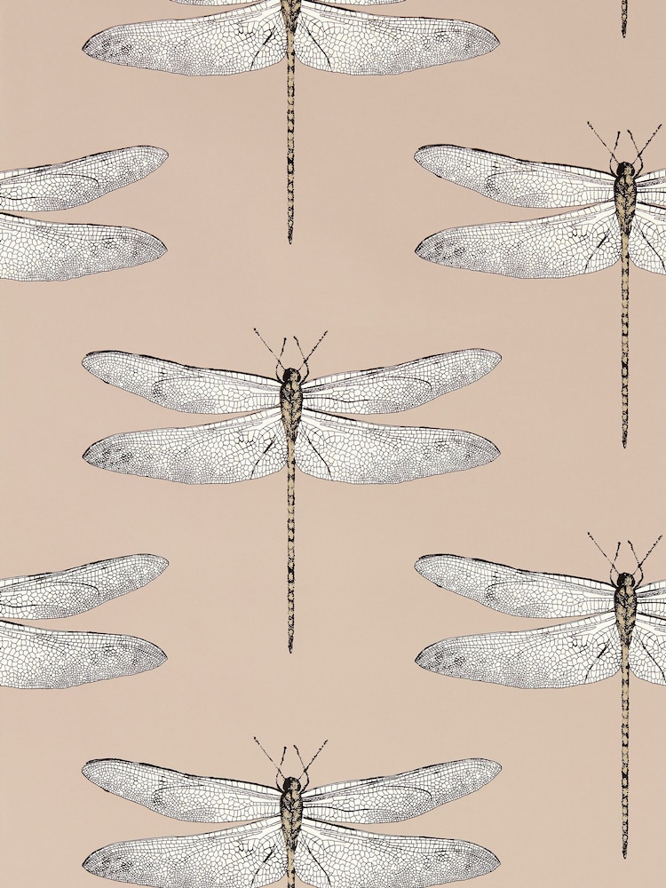 Harlequin Positano First Light Taupe Demoiselle Idyllic A4 Wallpaper Sample - Image 1 of 1