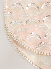 Baker by Ted Baker Sequin Godet Mesh Dress & Cape Set - صورة 21 من 22