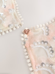 Baker by Ted Baker Sequin Godet Mesh Dress & Cape Set - صورة 22 من 22