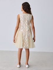 Baker by Ted Baker Sequin Godet Mesh Dress & Cape Set - صورة 7 من 22