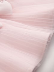 Pink - Baker by Ted Baker Mesh 3D Bow Hem Embossed Scuba Kleid - Bild 8 von 9