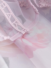 Baker by Ted Baker Lilac Purple Floral Trellis Lace Overlay Organza Dress & Cape - صورة 13 من 15