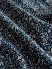 Navy Blue Ditsy Floral Regular Fit Short Sleeve Shirt - Image 3 of 7