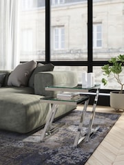 Centrepiece Stainless Steel Storm Nest of Two Table - Image 1 of 2
