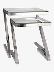 Centrepiece Stainless Steel Storm Nest of Two Table - Image 2 of 2