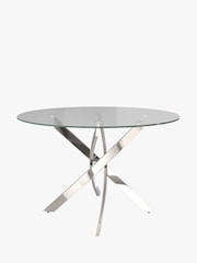 Centrepiece Chrome Cluster Small Circular Dining Table - Image 3 of 3