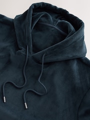 Marineblau/blau - Jersey Textured Ribbed Hoodie - Bild 12 von 13