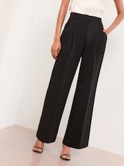 Lipsy Premium Twill Wide Leg Trousers - Imagem 1 de 4