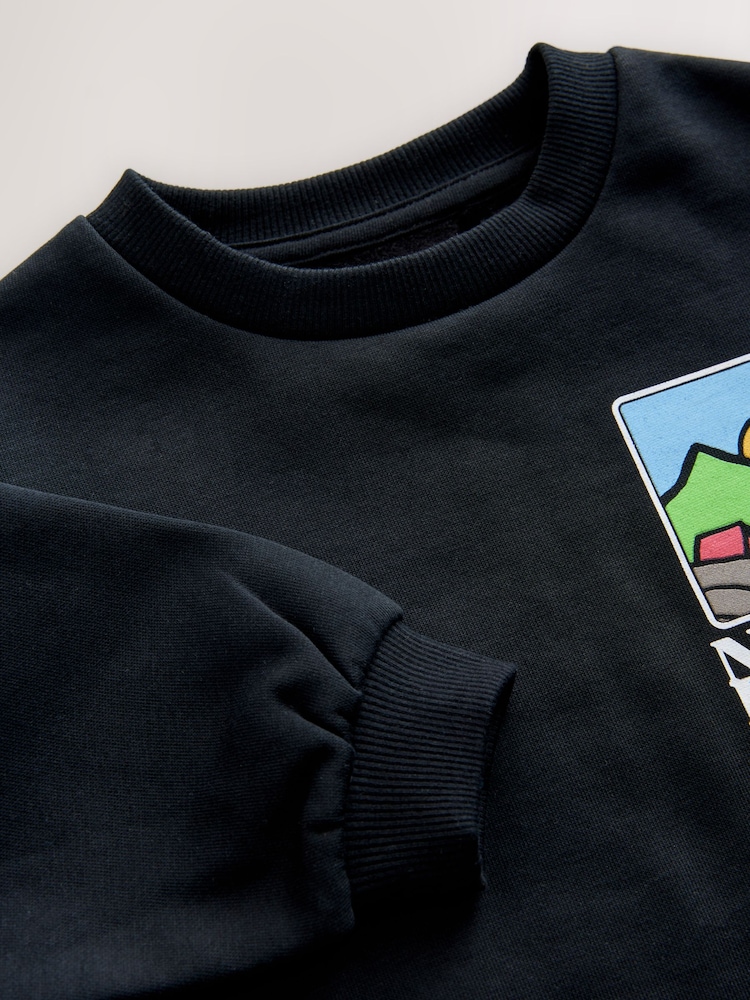 Scène noire - Sweat-shirt à col rond (3mois-7ans) - Image 3 of 4