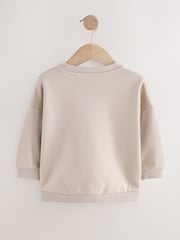 Stone Hamish Highland Cow Printed Crew Neck Cotton Sweatshirt (3mths-7yrs) - Image 2 of 4