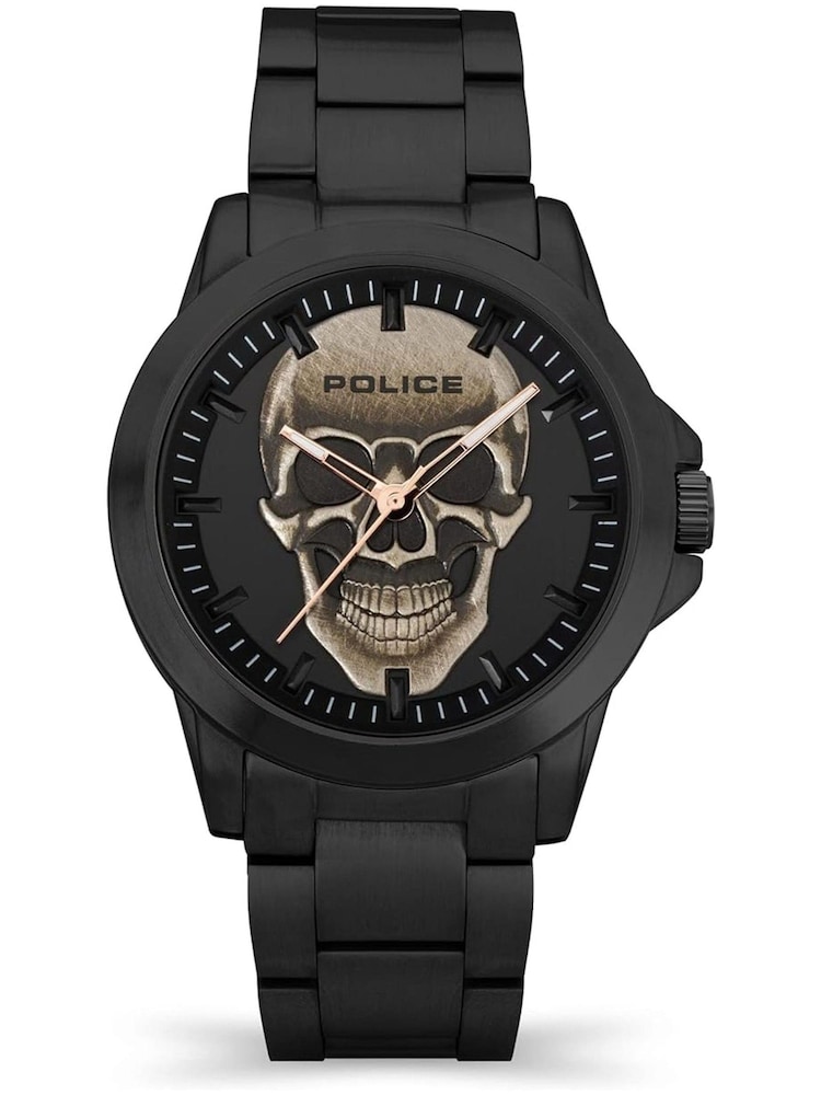 Police Flick Skull Dial Black Watch - Image 1 of 4