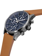 Police Barter Gun Multi Dial Tan Leather Strap Brown Watch - Image 2 of 4