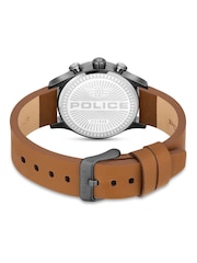 Police Barter Gun Multi Dial Tan Leather Strap Brown Watch - Image 4 of 4