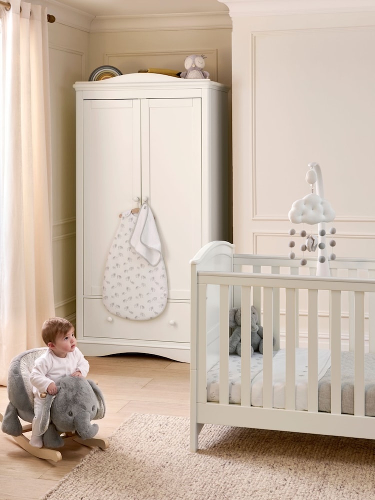 Mamas & Papas White Flyn Wardrobe - Image 1 of 4