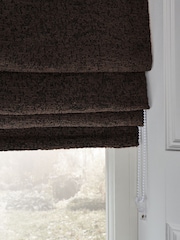 Chocolate Brown Ready Made Blackout Thermal Bouclé Roman Blind - Image 3 of 7