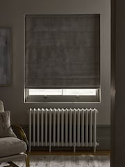 Natural Ready Made Blackout/Thermal Plush Chenille Roman Blinds - Image 5 of 6