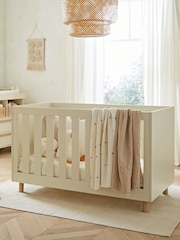 Cuddleco Cream Harper Cot Bed - Image 1 of 5