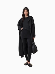 AllSaints Black Raffi Leggings - Image 1 of 8
