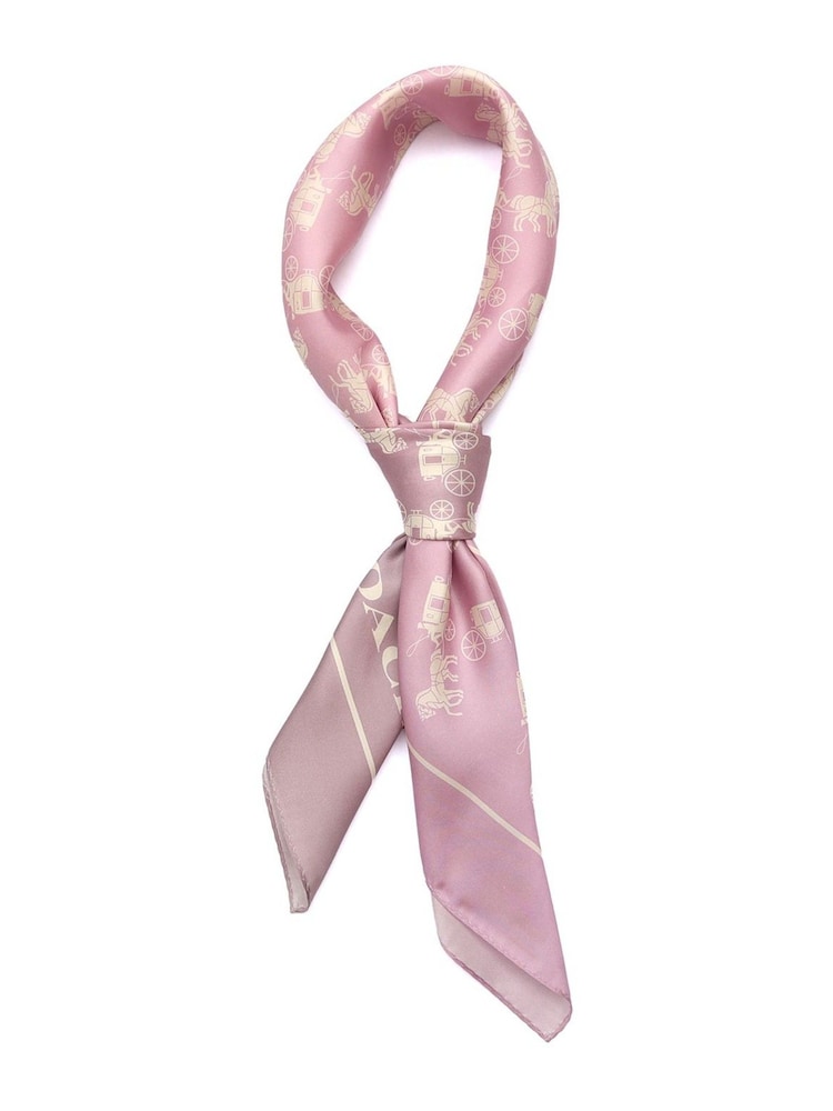 COACH Horse And Carriage Ombre Printed Silk Square Scarf - Bild 2 von 4
