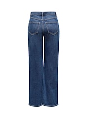 ONLY Blue High Waist Wide Fit Jeans - Image 6 of 6