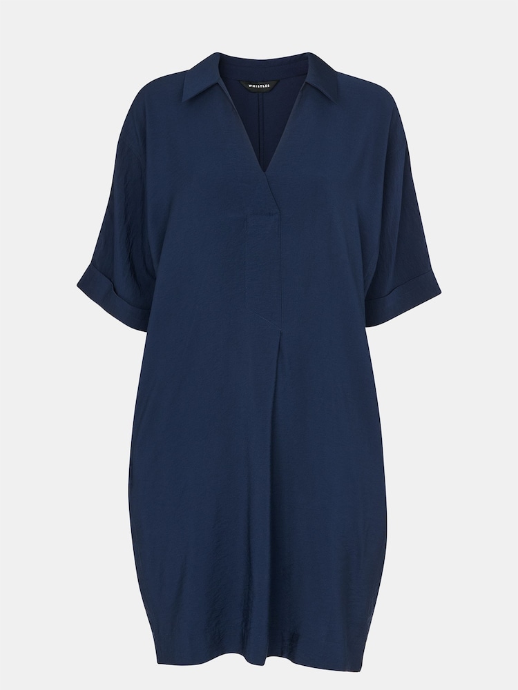 Whistles Blue Melanie Dress - Image 5 of 5