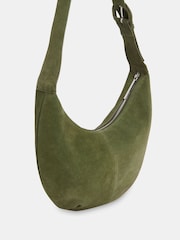 Whistles Green Sia Curved Cross-Body Bag - Image 2 of 4