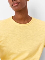 Whistles Yellow 100% Cotton Emily Ultimate T-Shirt - Image 4 of 5