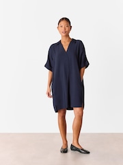 Whistles Blue Petite Melanie Dress - Image 1 of 4